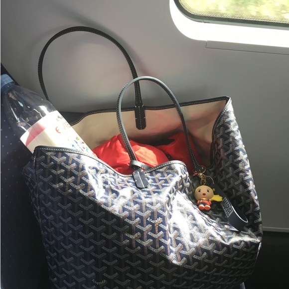 Goyard Goyardine Saint Louis GM Black Shoulder Tote Bag - Picture 3 of 9